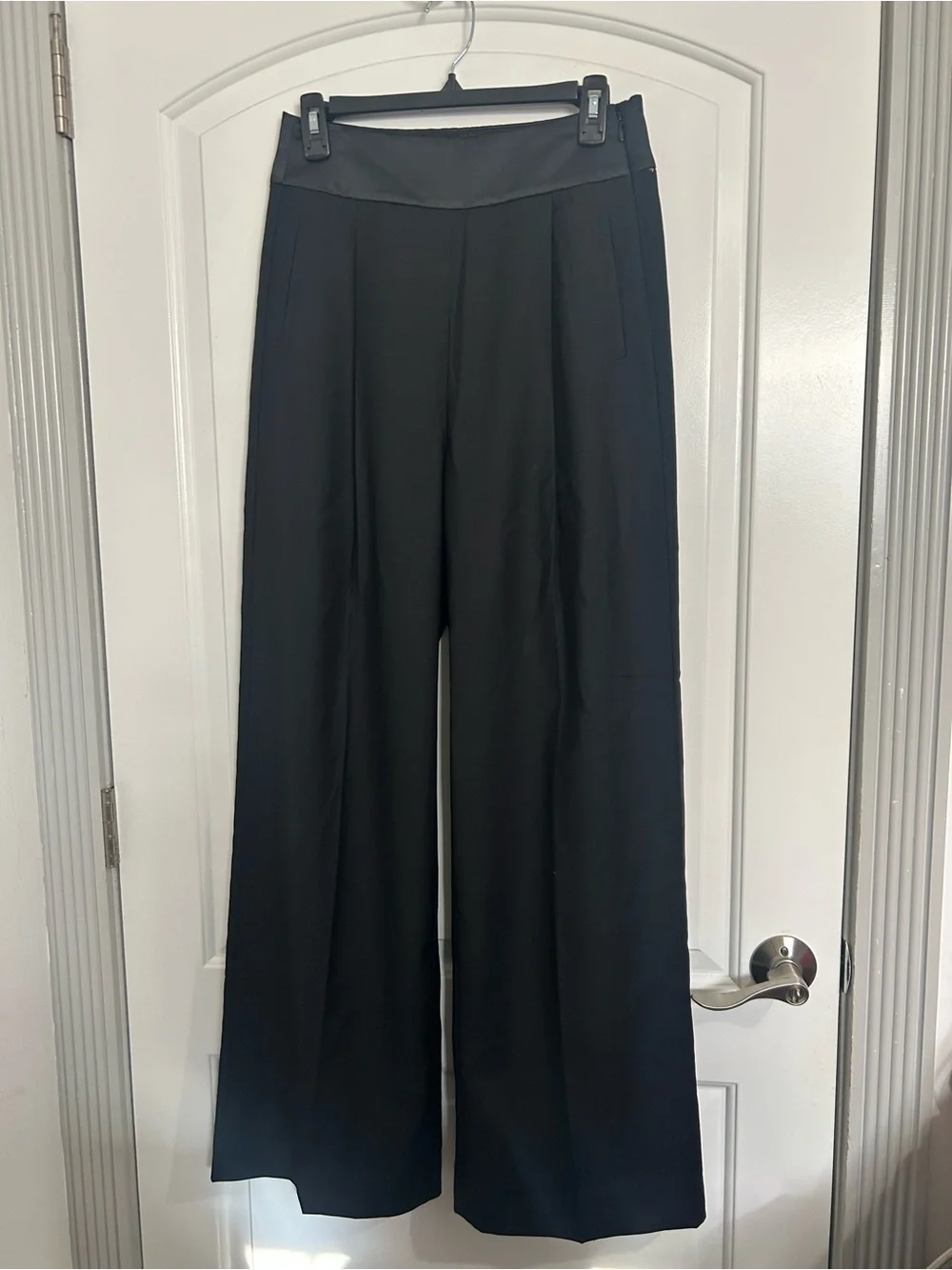 J. Crew Collection wide-leg trouser pant 100% wool size 2 chic preppy academia